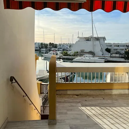 La Marina De Lairan 2 Terrasse Vue Port De Plaisance Le Grau-du-Roi