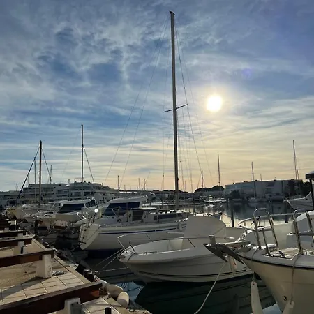 La Marina De Lairan 2 Terrasse Vue Port De Plaisance *
